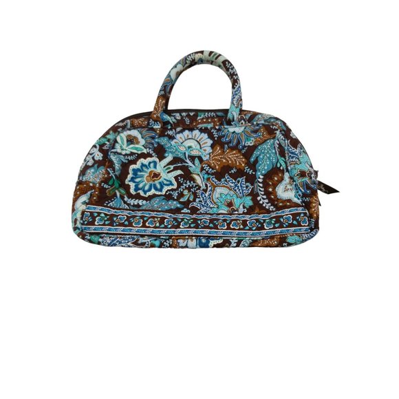 Vera Bradley Java Blue Dome Satchel Hand Bag - Picture 2 of 12